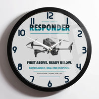 Thumbnail for BRINC Responder design on light gray framed wall clock