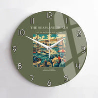 Thumbnail for VINTAGE G4005 - The Seaplane Trials - Designed Wall Clocks design on greenarmy no-frame