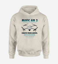 Thumbnail for DJI Mavic Air 2 design on khaki hoodie single side