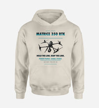 Thumbnail for DJI Matrice 350 RTK design on khaki hoodie single side