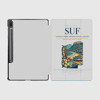 Thumbnail for Lamezia Terme International Airport (SUF) design on light gray samsung tablet tablet case