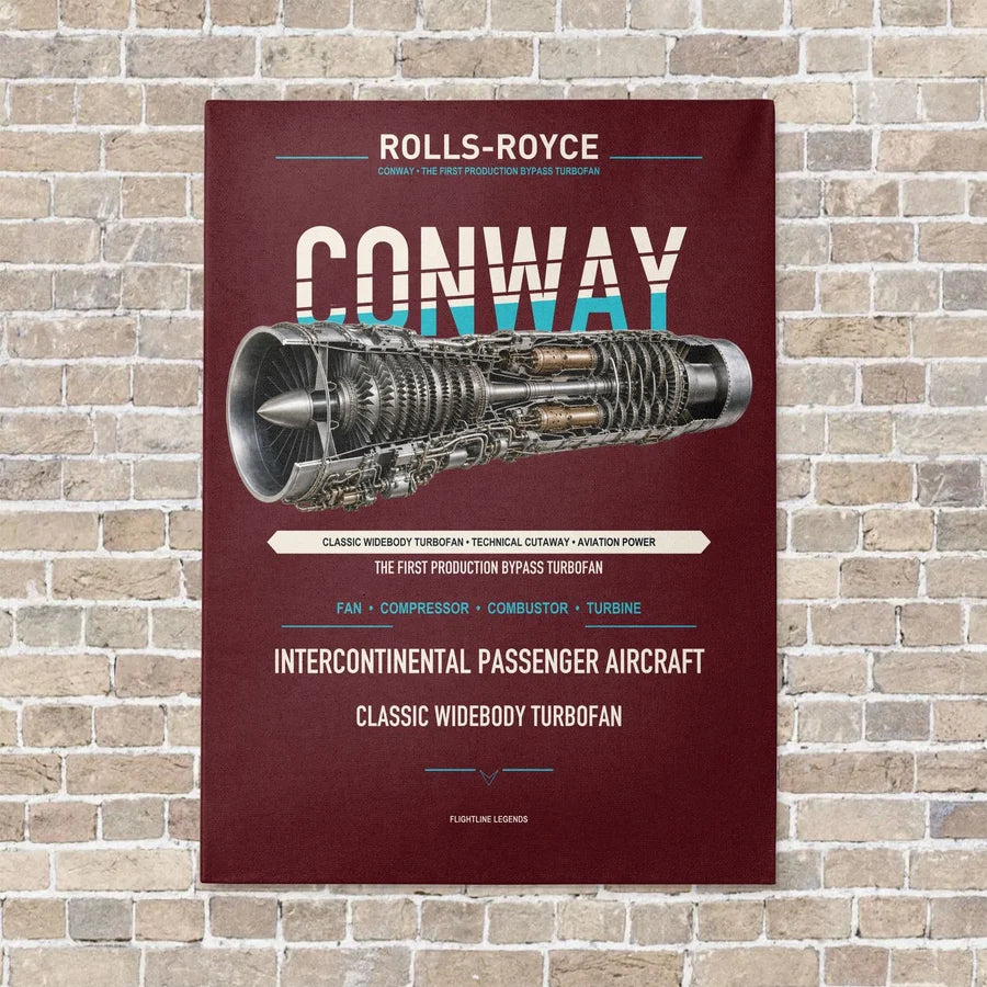 CONWAY vertical canvas print - no frame - dark red background