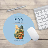 Thumbnail for Miri Airport (MYY) design on light blue round mouse pad