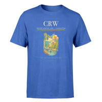 Thumbnail for Yeager Airport (CRW) T-Shirt single-side front print in Blue | yeager-airport-crw-double-side-t-shirt