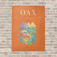 Thumbnail for Oaxaca International Airport OAX - Canvas Framed - Orange