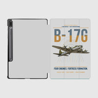 Thumbnail for B-17G Flying Fortress design on light gray samsung tablet tablet case