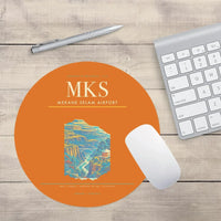 Thumbnail for Mekane Selam Airport MKS Mouse-Pad Round - Orange