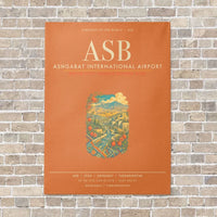 Thumbnail for Ashgabat International Airport ASB - Canvas Framed - Orange