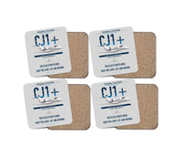 Thumbnail for Cessna Citation CJ1+ design on light gray 4 pieces set coaster