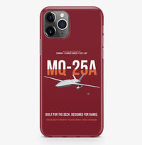 Thumbnail for MQ-25A STINGRAY design on dark red magsafe iphone case, for iPhone Pro Max