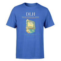 Thumbnail for Duluth International Airport (DLH) T-Shirt single-side front print in Blue | duluth-international-airport-dlh-double-side-t-shirt