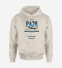Thumbnail for Piper PA-28-181 Archer LX design on khaki double-side hoodie, single-side print