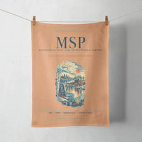 Thumbnail for Minneapolis-Saint Paul International Airport (MSP) design on orange towel