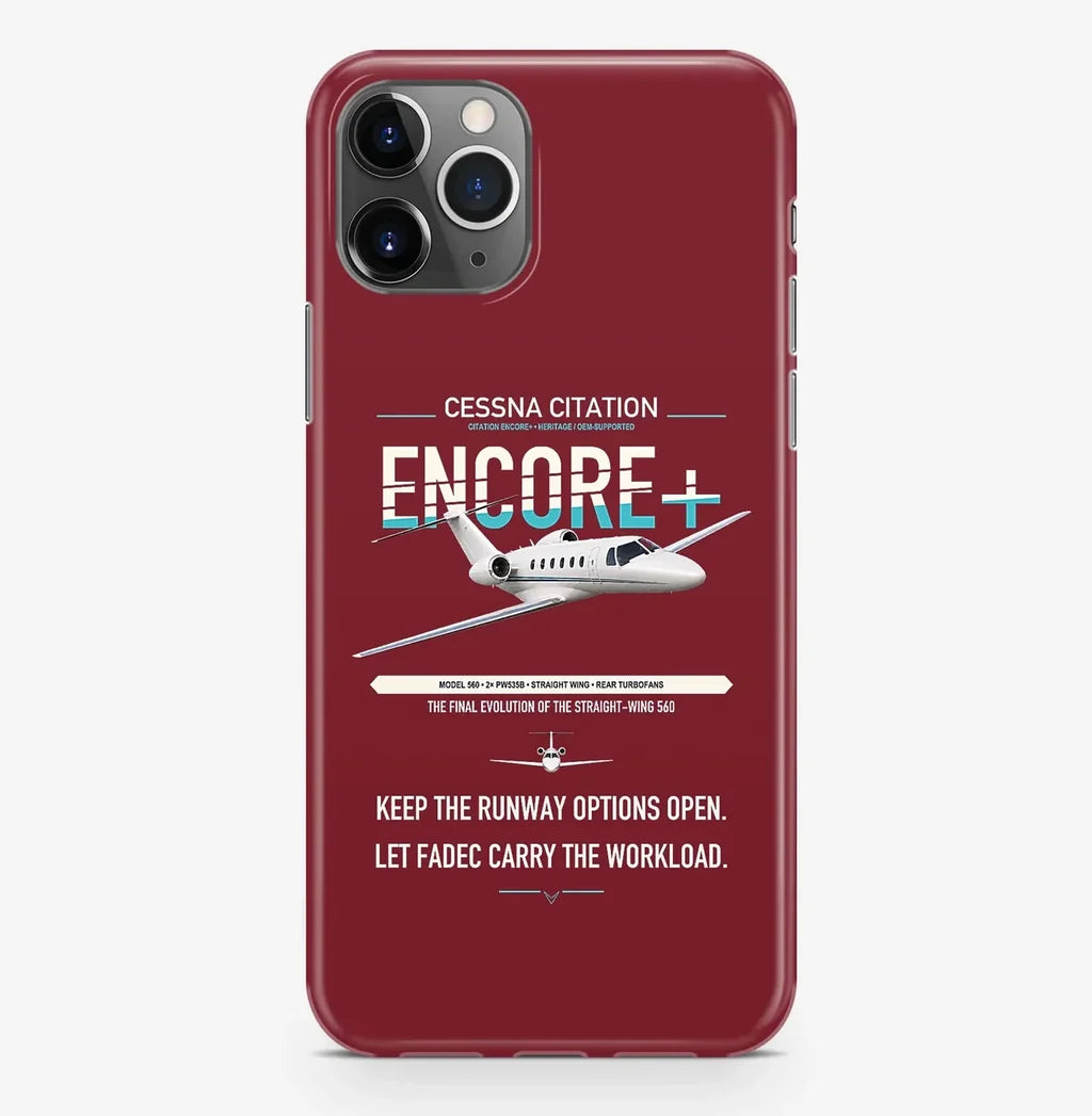 Cessna Citation Encore+ design on dark red magsafe iphone case, for iPhone Pro Max