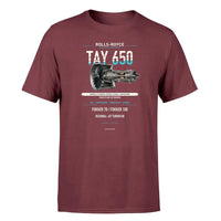 Thumbnail for TAY 650 design on dark red single side