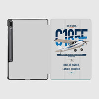 Thumbnail for Cessna A185F Skywagon design on light gray samsung tablet tablet case