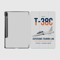 Thumbnail for T-38C Talon design on light gray samsung tablet tablet case