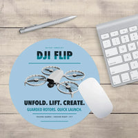 Thumbnail for DJI Flip design on light blue round mouse pad
