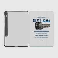 Thumbnail for RB211-535E4 design on light gray samsung tablet tablet case