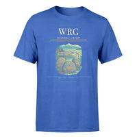 Thumbnail for Wrangell Airport (WRG) T-Shirt single-side front print in Blue | wrangell-airport-wrg-double-side-t-shirt