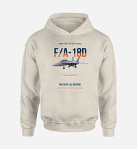Thumbnail for F-A-18D HORNET design on khaki hoodie single side