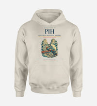 Thumbnail for Pocatello Regional Airport (PIH) design on khaki hoodie single-side print