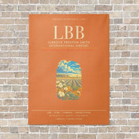 Thumbnail for Lubbock Preston Smith International Airport LBB - Canvas Framed - Orange
