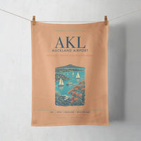Thumbnail for Auckland Airport (AKL) design on orange towel