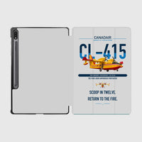 Thumbnail for Canadair CL-415 design on light gray samsung tablet tablet case