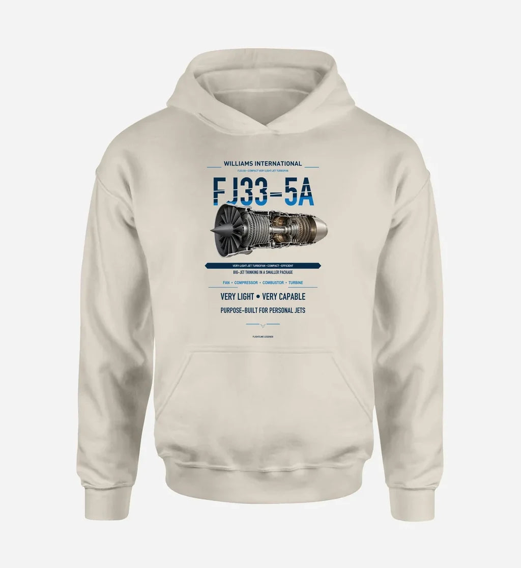 FJ33-5A design on khaki hoodie single side