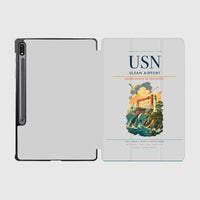 Thumbnail for Ulsan Airport (USN) design on light gray samsung tablet tablet case