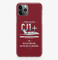 Thumbnail for Cessna Citation CJ1+ design on dark red magsafe iphone case, for iPhone Pro Max