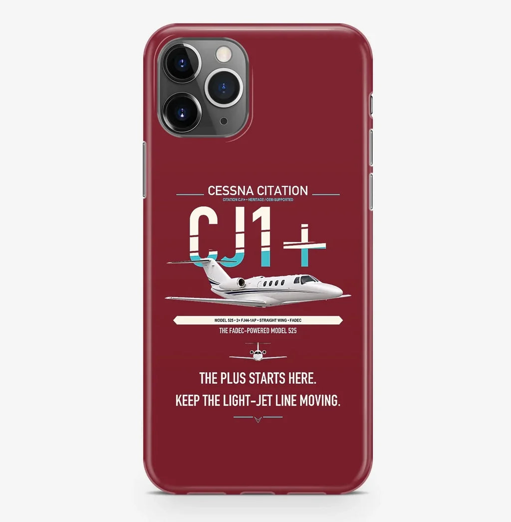 Cessna Citation CJ1+ design on dark red magsafe iphone case, for iPhone Pro Max