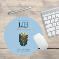Thumbnail for Līhuʻe Airport (LIH) design on light blue round mouse pad