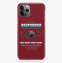 Thumbnail for BRINC Responder Case ProMax design on dark red iphone case promax