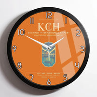Thumbnail for Kuching International Airport KCH Wall-Clock Framed - Orange