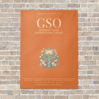 Thumbnail for Piedmont Triad International Airport GSO - Canvas Framed - Orange