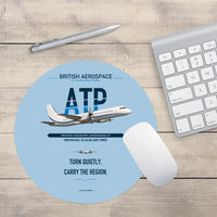 Thumbnail for British Aerospace ATP design on light blue round mouse pad
