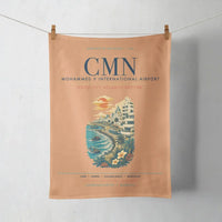 Thumbnail for Casablanca Mohammed V International Airport (CMN) design on orange towel