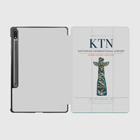 Thumbnail for Ketchikan International Airport (KTN) design on light gray samsung tablet tablet case