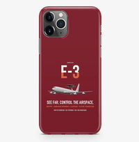 Thumbnail for E-3 Sentry AWACS design on dark red magsafe iphone case, for iPhone Pro Max
