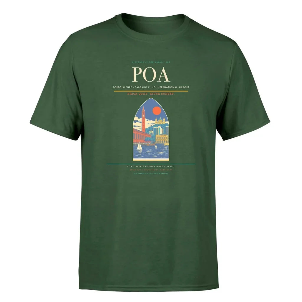 Porto Alegre Airport (POA) Premium T-Shirt Dark Green