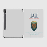 Thumbnail for Līhuʻe Airport (LIH) design on light gray samsung tablet tablet case