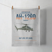 Thumbnail for AgustaWestland AH-129D Mangusta design on light gray towel