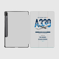 Thumbnail for Airbus A330-300 design on light gray samsung tablet tablet case