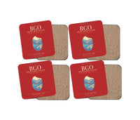 Thumbnail for Bergen Airport Flesland BGO - Seven-Rain Fjord Tapestry - Red