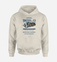 Thumbnail for TPE331-12 design on khaki hoodie single side