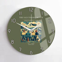 Thumbnail for VINTAGE G4140 - The Old Timers' Bench - Designed Wall Clocks design on greenarmy no-frame