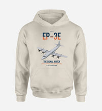 Thumbnail for EP-3E ARIES II design on khaki double-side hoodie, single-side print