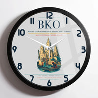 Thumbnail for Modibo Keita International Airport (BKO) design on light gray framed wall clock